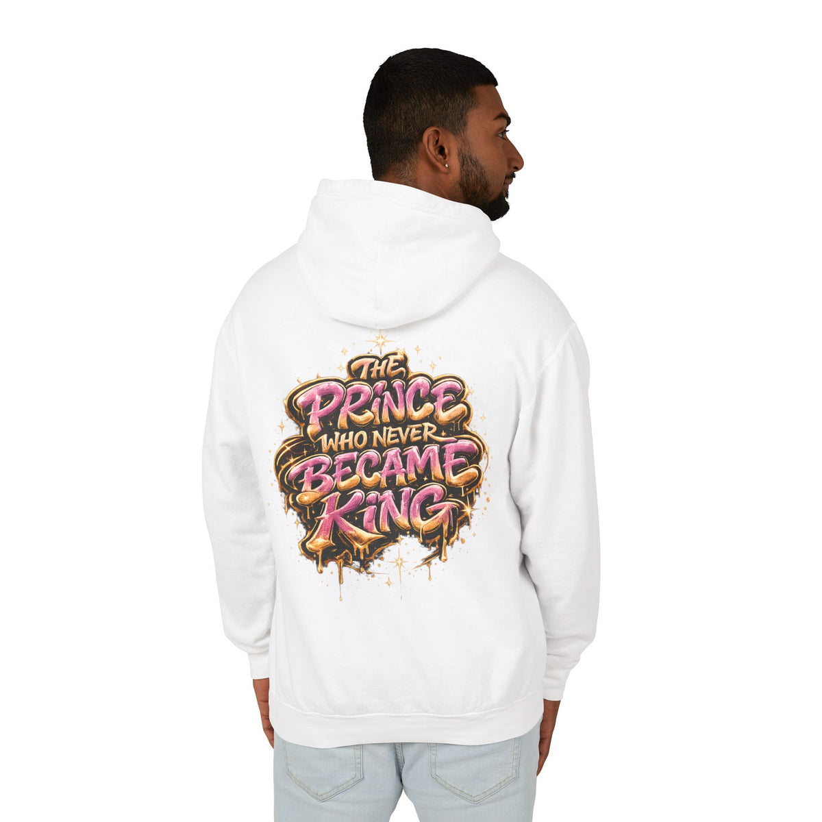 Prince Who Never Became King Hoodie — Graphic Crown Portrait Streetwear
