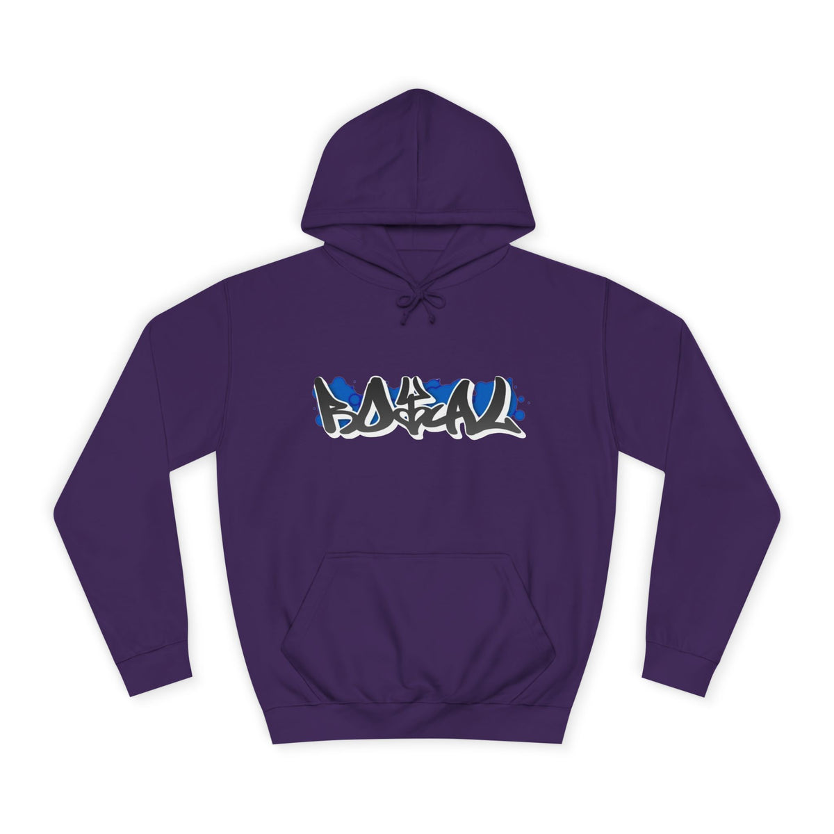 Graffiti Hoodie — Blue Graffiti Logo Pullover