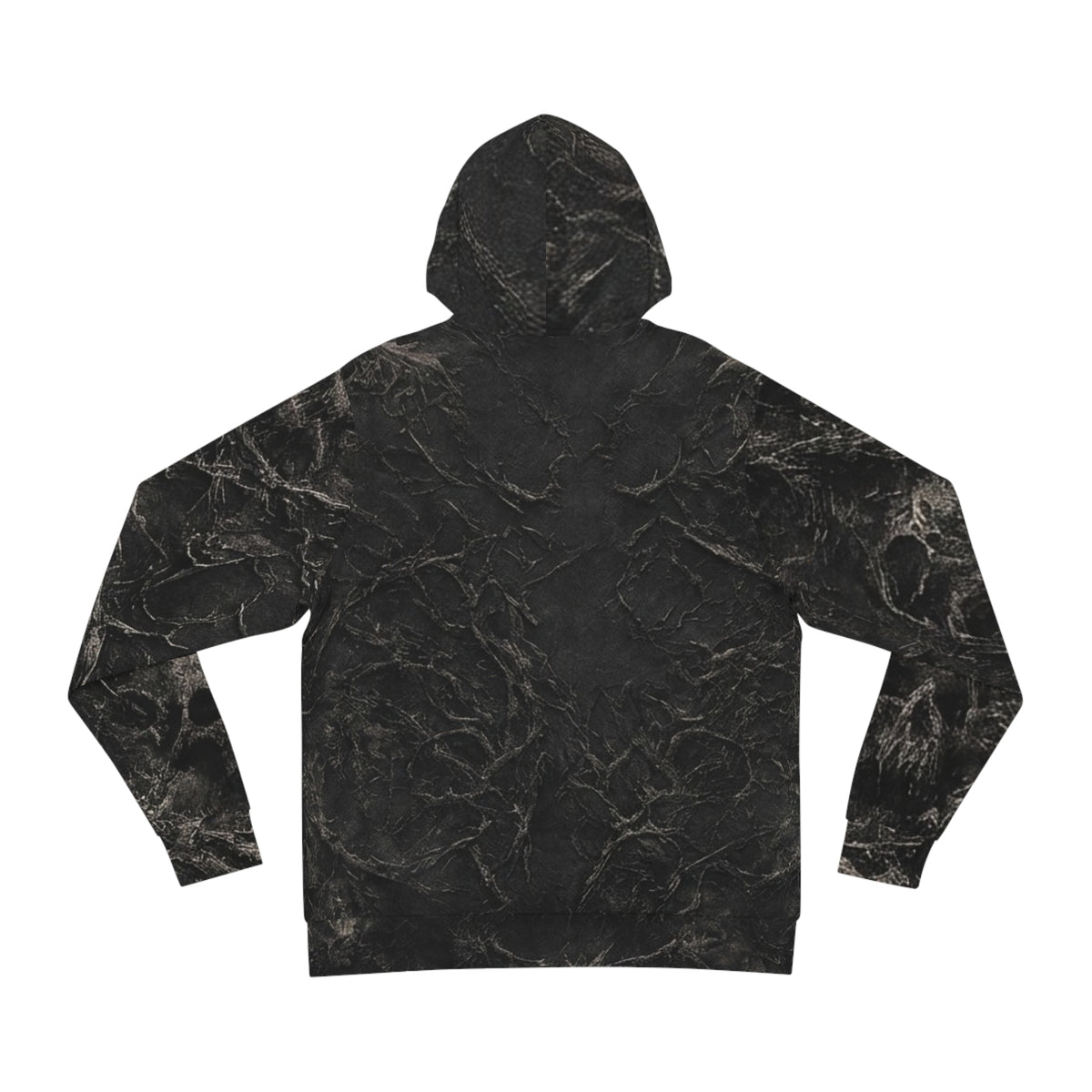 Gothic Marble Angel Hoodie – "Discipline Builds Destiny" All-Over Print
