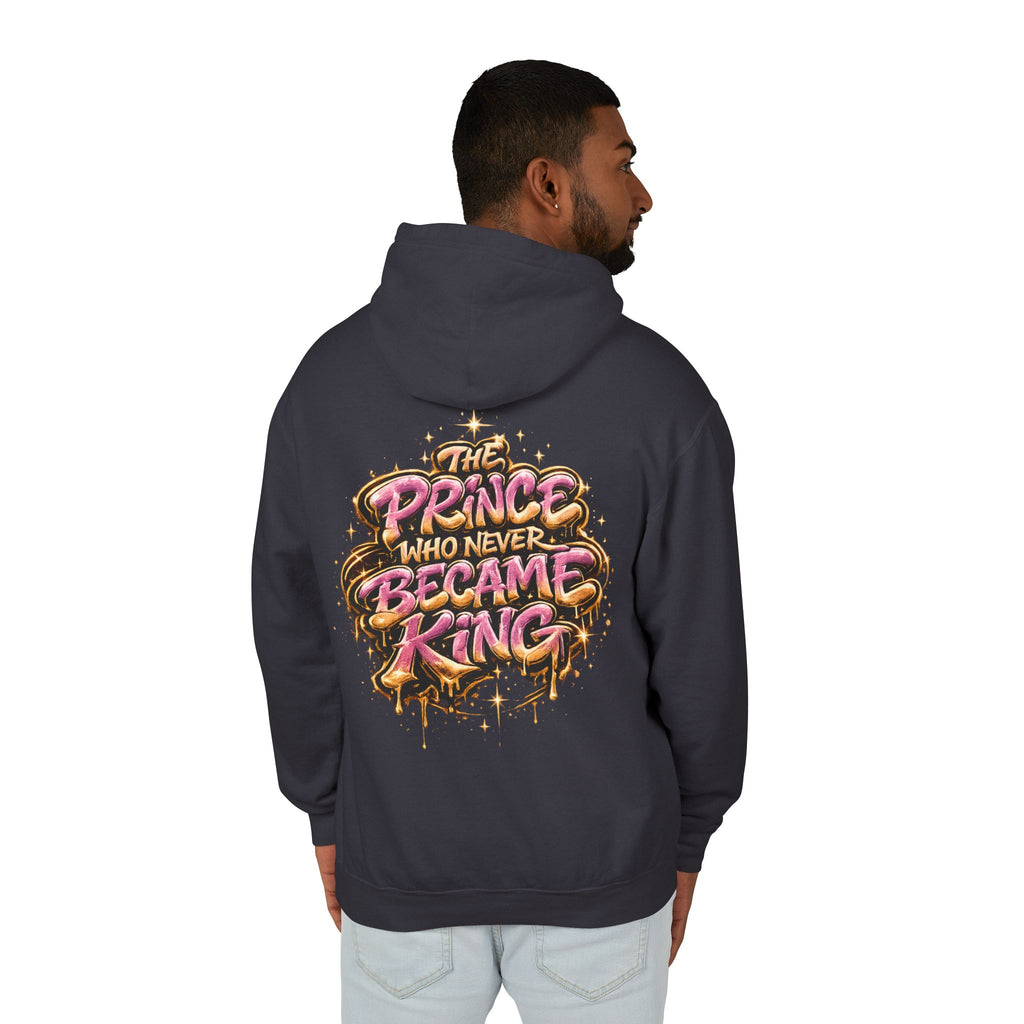 Prince Who Never Became King Hoodie — Graphic Crown Portrait Streetwear