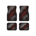Red Neon Tech Car Mats (Set of 4)