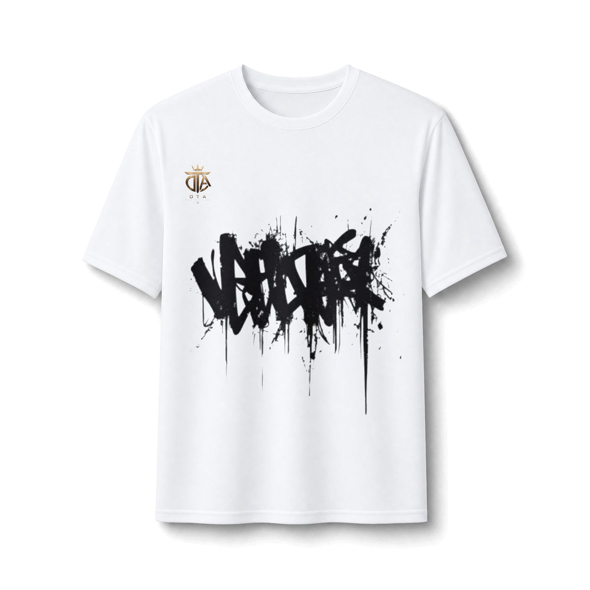 Graffiti Drip Performance Tee — Urban Streetwear Athletic Shirt