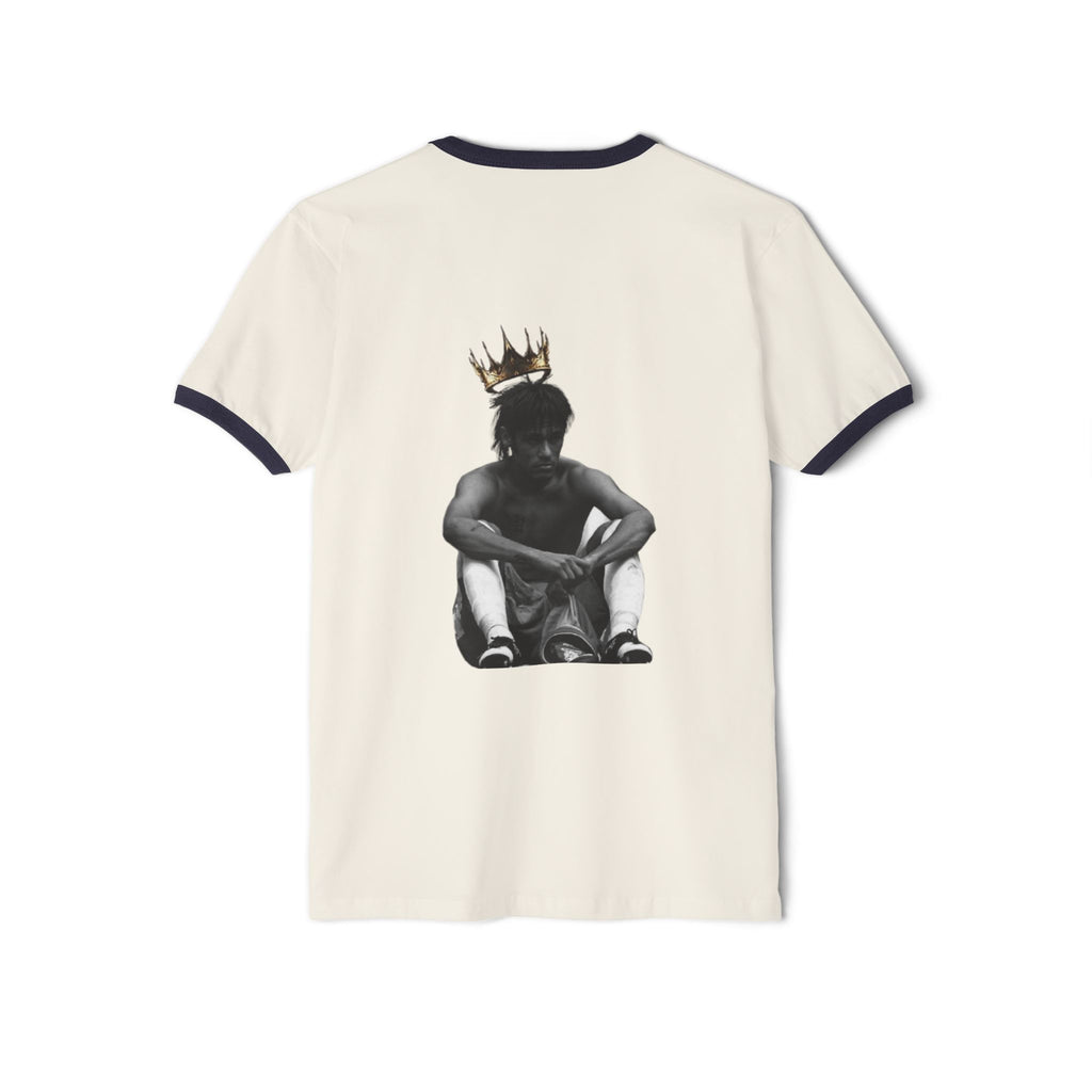 NEYMAR Ringer Tee — Crowned Portrait Graphic T-Shirt