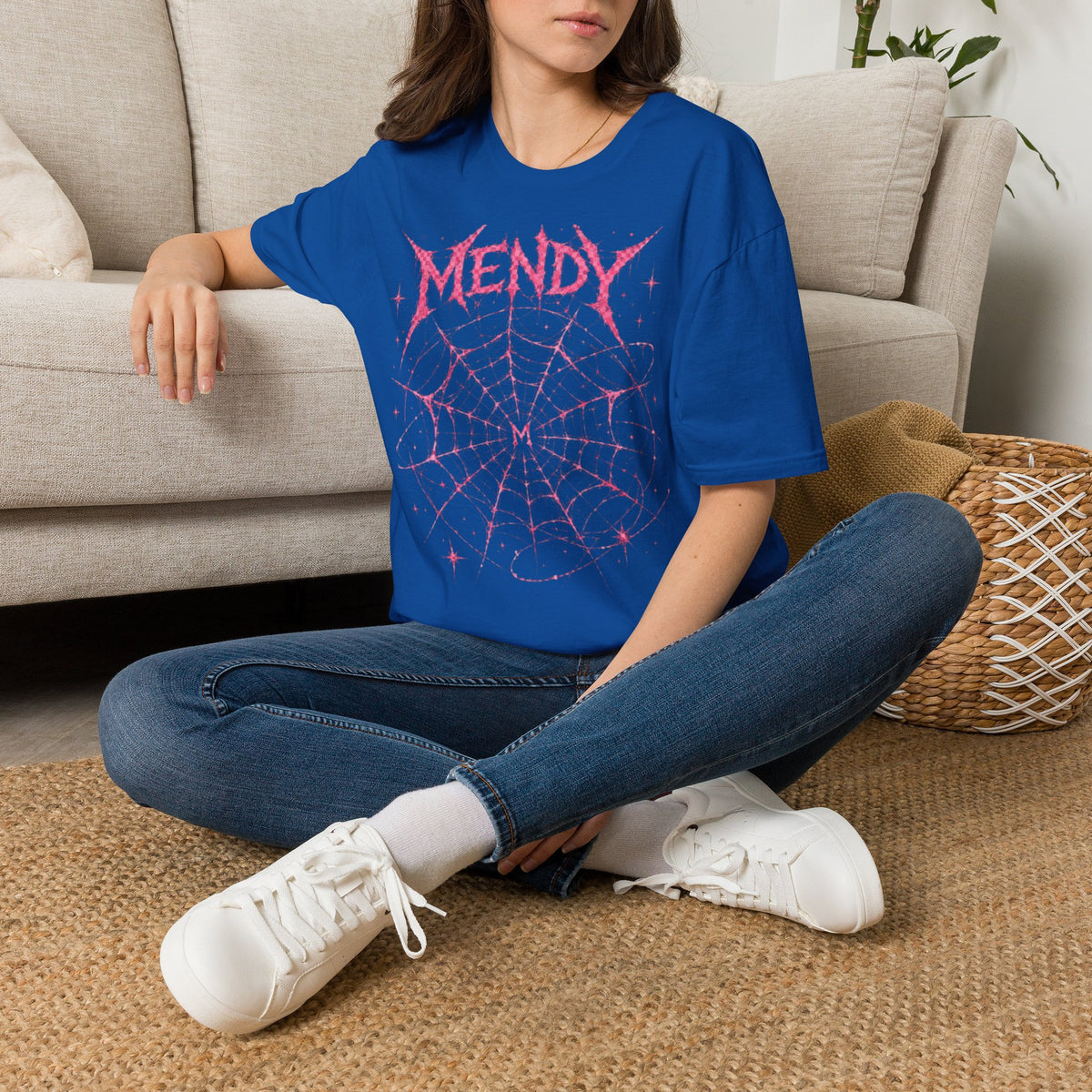 Spider Web T‑Shirt — 'spöckle?' Gothic Halloween Graphic Tee