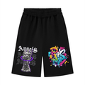 Unisex Raw Edge Fleece Shorts