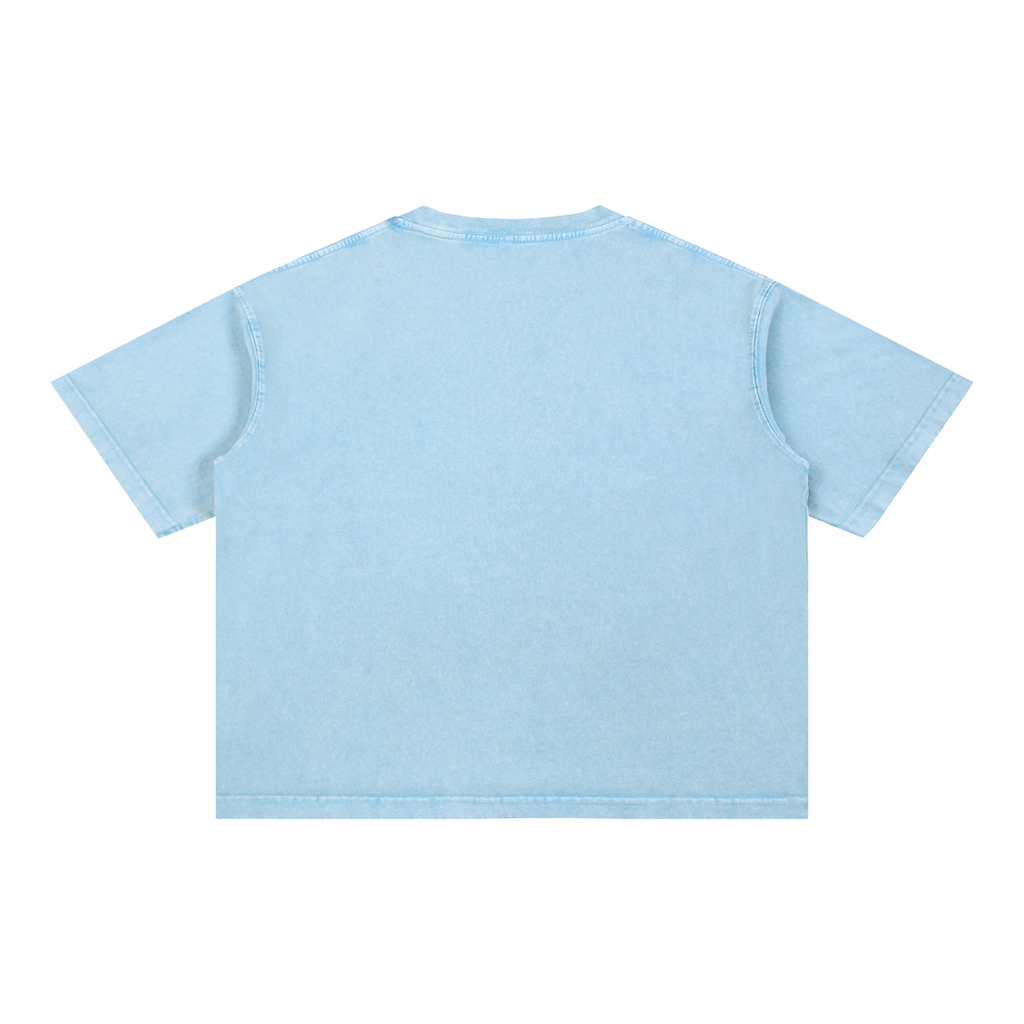 ANGEL Mineral Wash Boxy Cotton T-Shirt