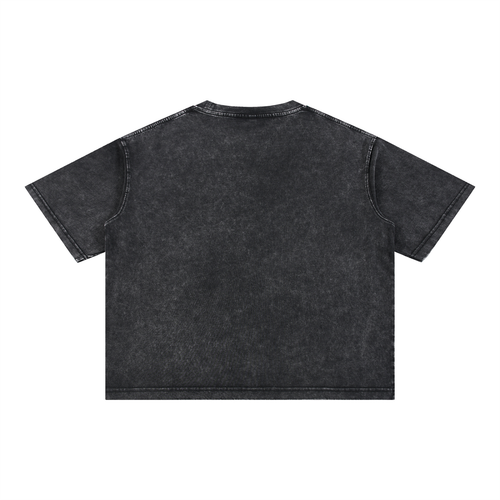 ANGEL Mineral Wash Boxy Cotton T-Shirt